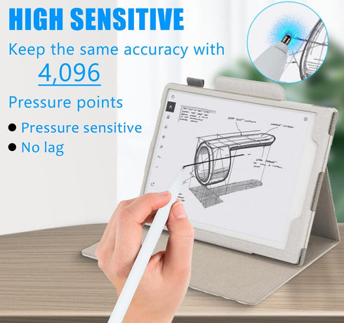 No Worn Out Titanium Alloy Replacement Tips for Remarkable 2 Maker Stylus Pen, 2 Pcs Smooth Note Taking Backup Nibs