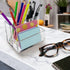 Clear Acrylic Pen Holder - Modern Desk Organizer for School, Home, and Office, Makeup Brush Storage
