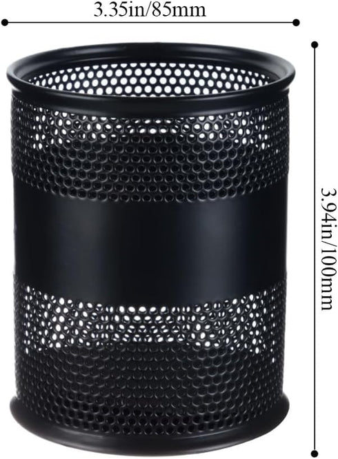 M&G Pencil Cup Holder, Mesh Pen Organizer for Desk, 1 Pack (Black)