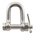 M6 D Shackle Anchor Shackle Stainless Steel 304 D Ring Shackle with Cotter Pin for Cars, Trucks,Material Handling,Rigging Accessories (Pack of 4)