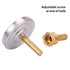 MEASUREMAN Hot Water Bi-Metal Thermometer, 2-1/2" Dial, 1-3/4" Lead-Free Brass Stem, Range 0-250 deg F