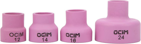 Alumina Torch Gas Lens Kit, Long Service Life Ceramic Welding Cup Set for WP 171826 TIG Torch
