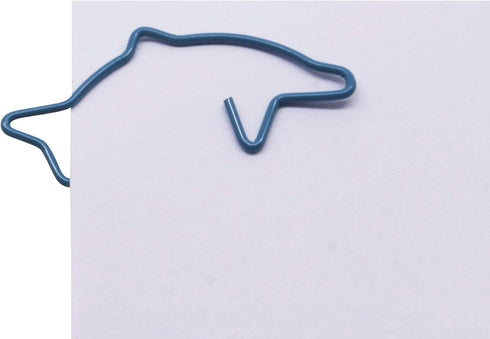 Dolphin Shaped Paper Clips, 100 Count, Great for Collectors or Office Gift, Comes in Round Tin