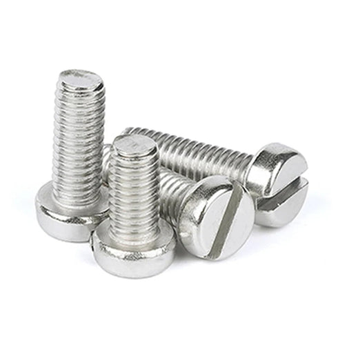 Generic GB65 M1.6 M2 M2.5 M3 M4 M5 M6 35mm x100pcs M5 Stainless Steel Slotted Cap Head Slot Column Round Cheese Head