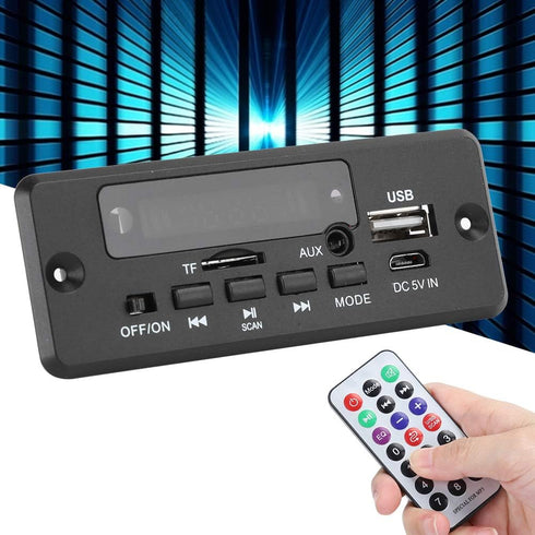 Ejoyous MP3 MP3 2x3W Bluetooth Decoder Board, Decoder Module Digital Display Amplifier Player Module Black Supplies