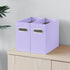 Oterri File Organizer, Small Storage Box, Collapsible Hanging File Organizer for Letter Size, 2 Packs, Purple