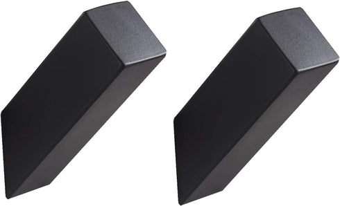 YJ YANJUN Black Towel Hook Set of 2, 304 Stainless Steel Robe Hook for Bathroom, Wall Mounted Coat Hook