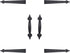 SANKINS Garage Door Magnetic Decorative Hardware, Faux Hinges Handle Kit for Curb Appeal, Black, Pack of 1