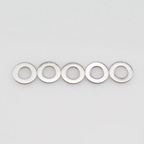 M3x6mmx0.5mm Stainless Steel Flat Washer, 100 Pieces