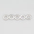 M3x6mmx0.5mm Stainless Steel Flat Washer, 100 Pieces