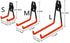 Garage Garden Tool Organizer Garage Storage Utility Hooks Wall Mount Anti-Slip Double Hooks for Snowboard Ladders Bikes Tools (2 Pack M) by Dtacke