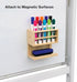 Excello Global Products Bamboo Dry Erase Marker Holder, Magnetic Mount, Holds 10 Markers and an Eraser