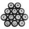 AFUNTA 12 Pcs Big Plastic Pulley Wheels with Bearings for 3D Printer, Compatible with CR-10 / CR-10S