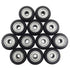 AFUNTA 12 Pcs Big Plastic Pulley Wheels with Bearings for 3D Printer, Compatible with CR-10 / CR-10S