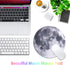 ProElife Round Mouse Pad Gaming Cute Moon Mousepad, 8.66-Inch Non-Slip Rubber Base for Home Office