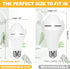 A19 Rechargeable Light Bulbs, 60 Watt Equivalent, Self-charging Emergency Light Bulb, 1200mAh Battery, 2 PK