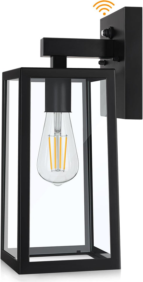 SHINE HAI Dusk to Dawn Sensor Outdoor Wall Sconce, Exterior Porch Lantern