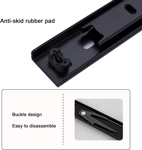 V3VOGUE Side Mount Drawer Slides - Linear Slide Bearing,Very Strong and Smooth,Strong and Forceful,Metal Drawer
