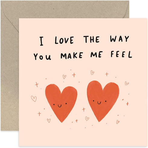 Old English Co. Cute Wedding Anniversary Card for Husband Wife - 'Love