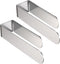 HUFEEOH 2 Pack Adhesive Hand Towel Holder, Sticky Wall Mounted Towel Bar, Stainless Steel Kitchen Towel Rack