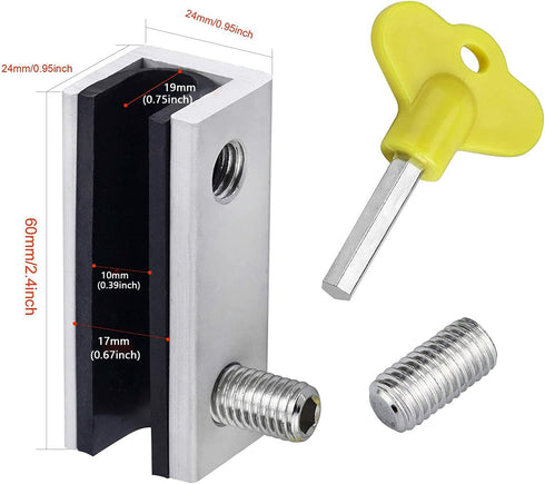 Window Locks, 4 Sets Adjustable Security Locks for Vertical & Horizontal Sliding Windows, Childproof Home Safety
