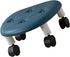 Luqeeg Round Low Rolling Stool, Universal Wheel Movable Mini Stool, Low Roller Seat Wheel Stool Chair Leather Little