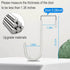 6 Pack Over The Door Hooks, Soft Rubber Surface to Prevent Scratches, White Door Hangers for Bathroom, Kitchen