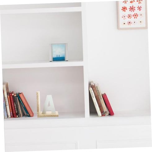 Uonlytech Wooden Bookend - Stylish Desk Organizer for Books and Magazines