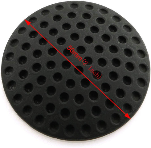 HJ Garden 6PCS Black Wall Protectors, Rubber Self Adhesive Doorknob Bumpers for Home Office Doorstop