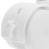 4pcs 1.5-inch SEWACC Swivel Caster Wheels with Brake, White Plastic Furniture Casters for Office Chairs, Rolling Cart