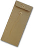 Brown Bag Kraft Envelopes No. 10 with String & Button Closure