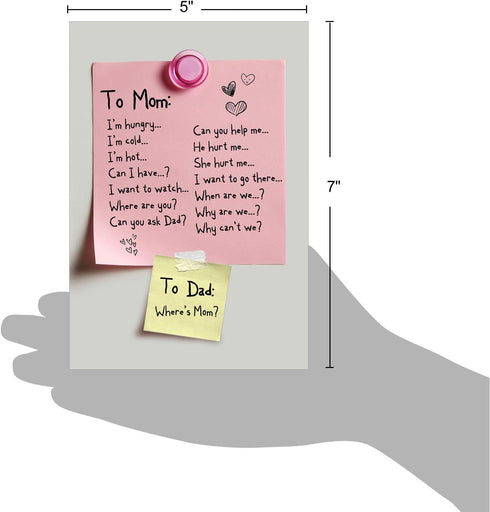 NobleWorks - Happy Mother's Day Card Funny with Envelope - Humor Greeting Notecard for Mom, Stepmom - Note To Mom