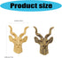 Zeizafa Unique Drawer Pulls Brass Dressers Knob Cupboard Handle Modern Furniture Handle Goat Shape Bedside Cabinet Pull