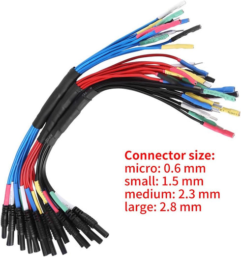 Rankomu HT306 6 Set Channel Universal Breakout Leads, Test Leads Welding Breakout Leads for Auto Diagnostic