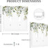 Light Switch Covers Decorative 2 Toggle, Eucalyptus Sage Green Watercolor Plant Leaves Double Toggle Wall Plate