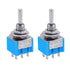 Taiss 10pcs DPDT Mini Toggle Switch - 6-Pin 3 Position ON/Off/ON, 6A 125V MTS-203