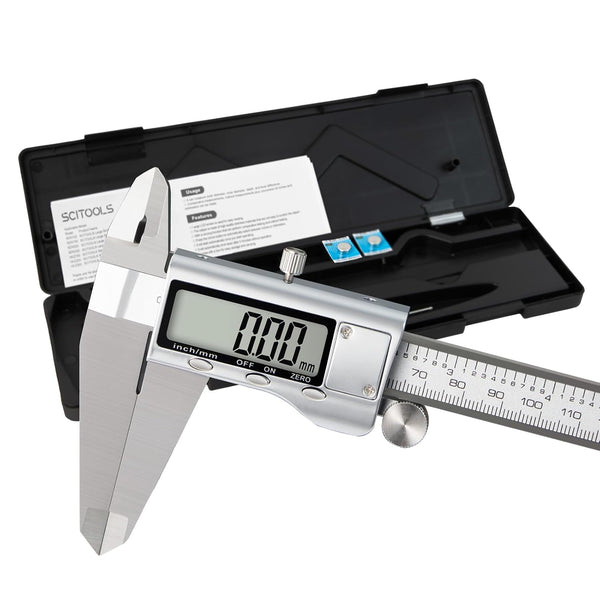 All-Metal Digital Caliper 0-12" Measuring Tool with Auto-Off Feature, Interchangeable Between Inches and Millimeters