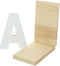 Homoyoyo Wooden Bookends Letter a Shaped Book Holder Book End for Desk Shelf