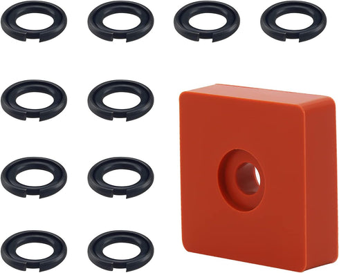 (10 Sets) 1/2" Impact Wrench Retaining Rings with O-Ring, Compatible with Electric/Pneumatic Wrench