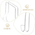 2Pcs Hemobllo Shoe Display Stand Shoe Rack for High Heels Practical Shoe Support for Shoe Store Showcase Stable Design