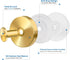 EASETROL (4, Suction Cup Hooks for Shower Towels Robes, Heavy Duty Wreaths Hangers Hooks Stainless Steel, No Drill on