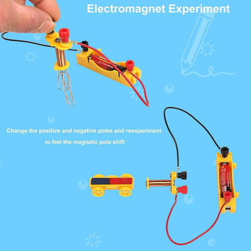 Set EXBEPE Large Science Lab Magnet Kit Physics Electromagnet Experiment for School Education Science Experiment Tools