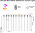 20Ft3Ft, 300 ZAIYW Curtain Lights Outdoor LED Color Changing Fence String Lights with Plug Remote, Waterproof Light