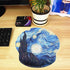 Mouse Pads for Computers Ergonomic Memory Foam Nonslip Van Gogh Wrist Support Mousepad for Office, Gaming, Pain Relief