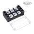 uxcell Dual Rows 3 Positions 600V 45A Cable Barrier Block Terminal Strip TB-4503L