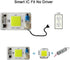 2PCS 50W 110V LED COB Chip White Light Engine Integrated Smart IC Driver Free Solder for LED Floodlight Ceiling Light
