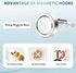 Neosmuk Heavy Duty Magnetic Hooks - 30lb+ Magnetic Hooks for Cruise Cabins, Refrigerators, Grills, and Travel