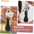 6Pcs Stainless Steel Shopping Cart Tokens Keychain Grocery Trolley Coins Portable Quarter Coin for Supermarket Use