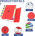 Expanding File Folder, 13 Pockets Accordion Organizer for A4 Letter Size Documents, Red, Ideal for Classroom, Home,