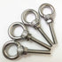M8 Stainless Steel Shoulder Eye Bolt, 4 Pack Heavy Duty 5/16" Screw Bolt Accessories with Nuts and Washer (50mm Thread)